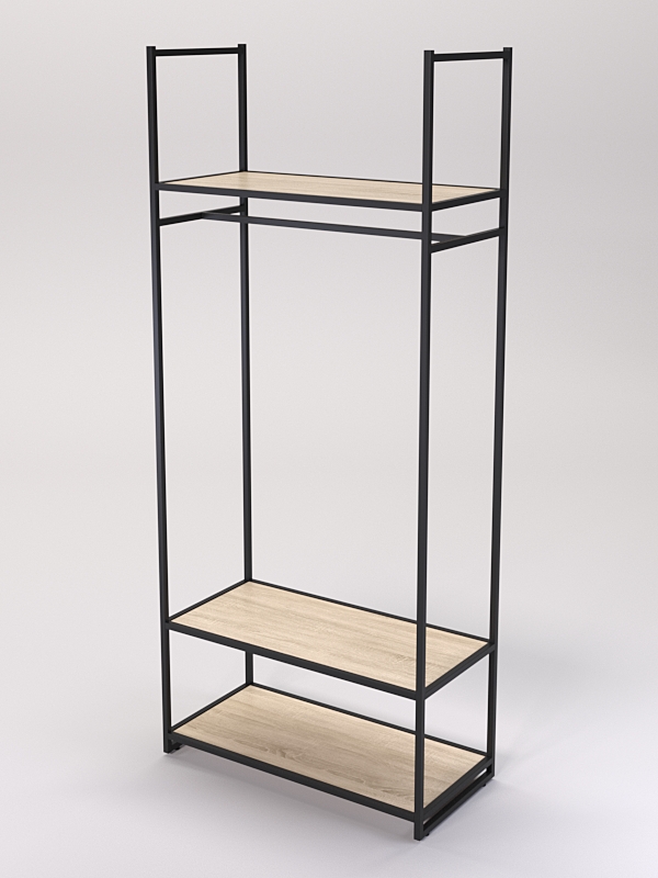 Стеллаж Стронг №147 в стиле ЛОФТ, Дуб Сонома