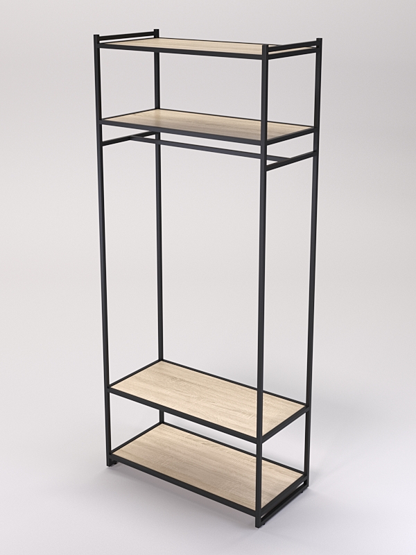 Стеллаж Стронг №148 в стиле ЛОФТ, Дуб Сонома