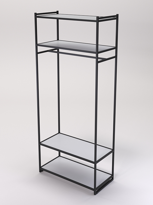 Стеллаж Стронг №148 в стиле ЛОФТ, Серый