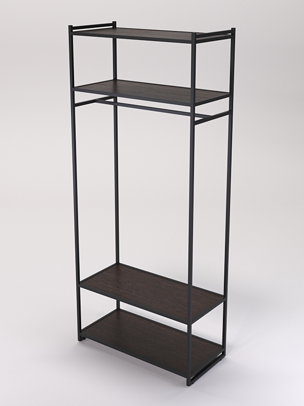 Стеллаж Стронг №148 в стиле ЛОФТ, Дуб Венге