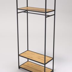 Стеллаж Стронг №148 в стиле ЛОФТ, Дуб Золотистый