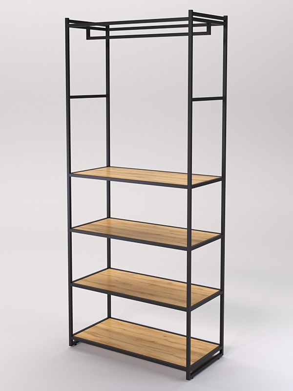 Стеллаж Стронг №149 в стиле ЛОФТ, Дуб Золотистый