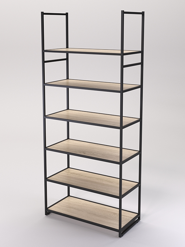 Стеллаж Стронг №150 в стиле ЛОФТ, Дуб Сонома