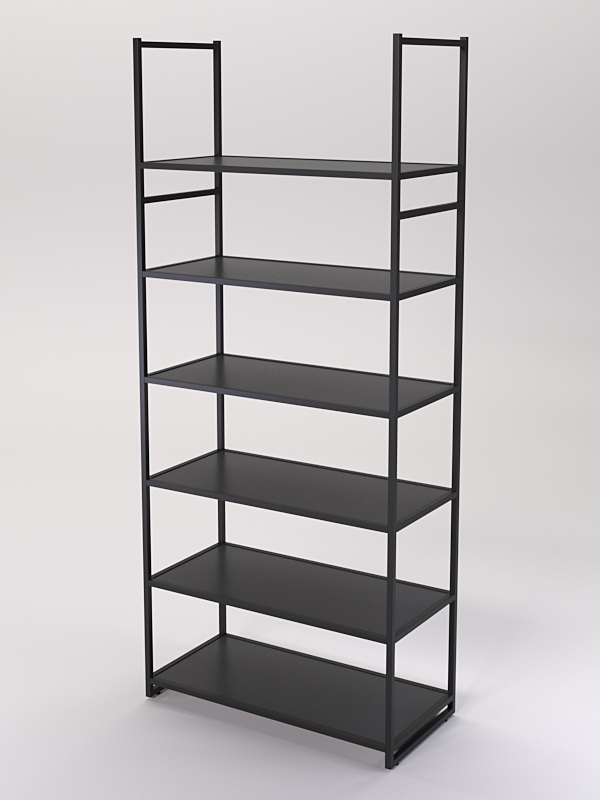 Стеллаж Стронг №150 в стиле ЛОФТ, Черный