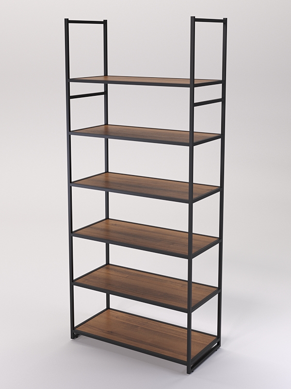 Стеллаж Стронг №150 в стиле ЛОФТ, Орех