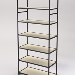 Стеллаж Стронг №150 в стиле ЛОФТ, Крем Вайс