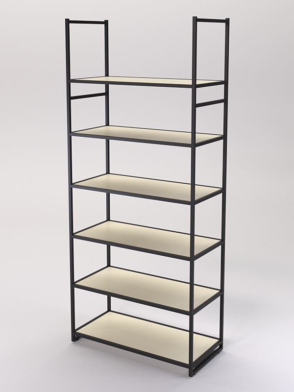 Стеллаж Стронг №150 в стиле ЛОФТ, Крем Вайс