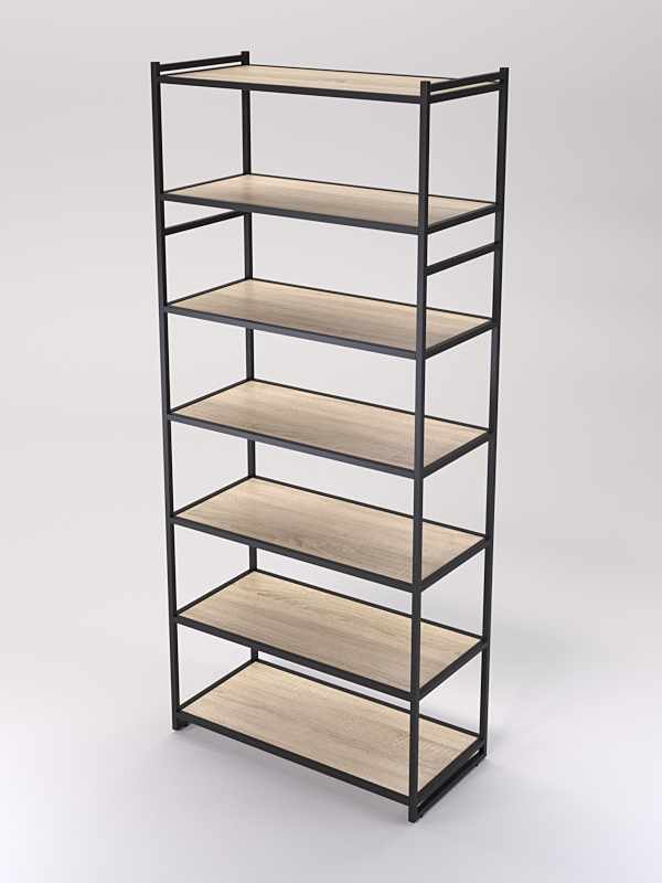 Стеллаж Стронг №151 в стиле ЛОФТ, Дуб Сонома