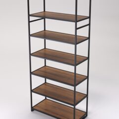 Стеллаж Стронг №151 в стиле ЛОФТ, Орех