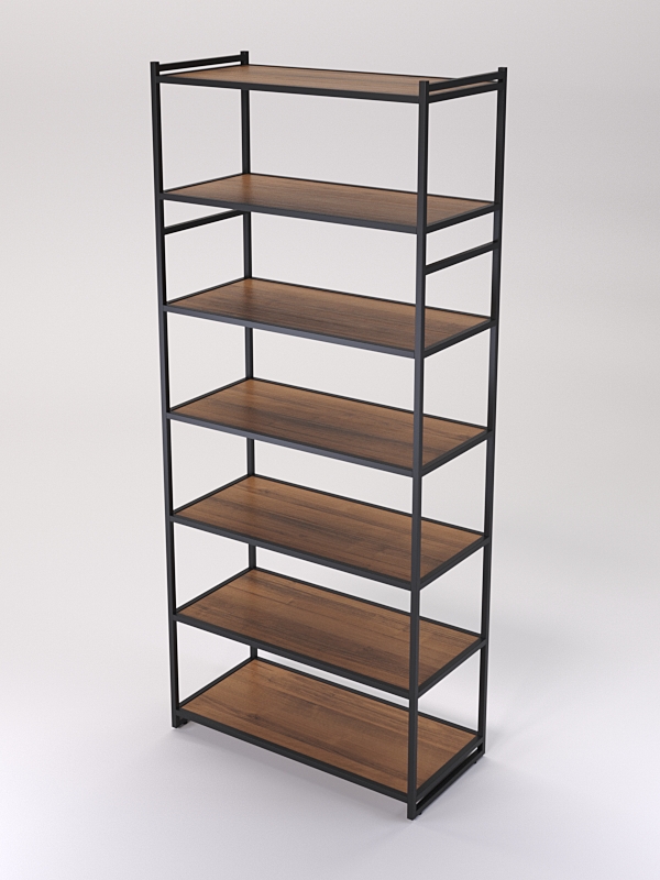 Стеллаж Стронг №151 в стиле ЛОФТ, Орех