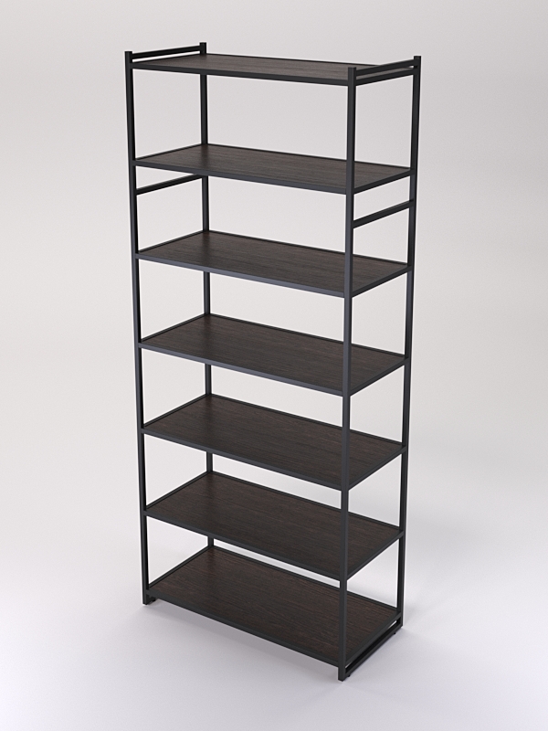Стеллаж Стронг №151 в стиле ЛОФТ, Дуб Венге