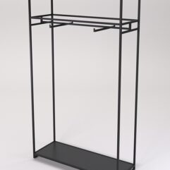 Стеллаж Стронг №152 в стиле ЛОФТ, Черный