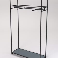 Стеллаж Стронг №152 в стиле ЛОФТ, Темно-Серый