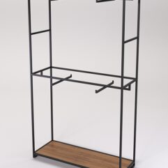 Стеллаж Стронг №156 в стиле ЛОФТ, Орех