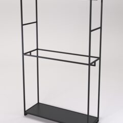 Стеллаж Стронг №158 в стиле ЛОФТ, Черный