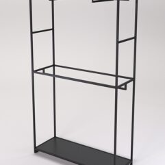 Стеллаж Стронг №160 в стиле ЛОФТ, Черный