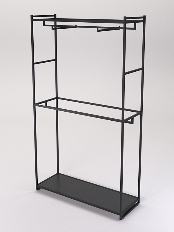 Стеллаж Стронг №160 в стиле ЛОФТ, Черный