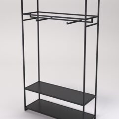 Стеллаж Стронг №162 в стиле ЛОФТ, Черный