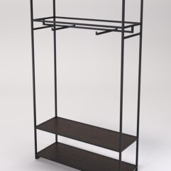 Стеллаж Стронг №162 в стиле ЛОФТ, Дуб Венге