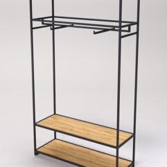 Стеллаж Стронг №162 в стиле ЛОФТ, Дуб Золотистый