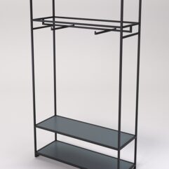 Стеллаж Стронг №162 в стиле ЛОФТ, Темно-Серый