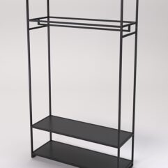 Стеллаж Стронг №164 в стиле ЛОФТ, Черный