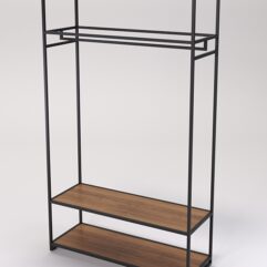 Стеллаж Стронг №164 в стиле ЛОФТ, Орех