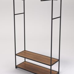 Стеллаж Стронг №166 в стиле ЛОФТ, Орех