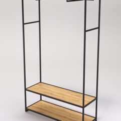 Стеллаж Стронг №166 в стиле ЛОФТ, Дуб Золотистый