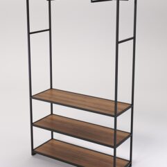 Стеллаж Стронг №170 в стиле ЛОФТ, Орех