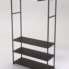 Стеллаж Стронг №170 в стиле ЛОФТ, Дуб Венге