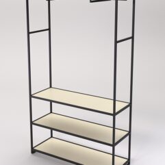 Стеллаж Стронг №170 в стиле ЛОФТ, Крем Вайс