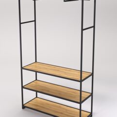 Стеллаж Стронг №170 в стиле ЛОФТ, Дуб Золотистый