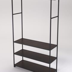 Стеллаж Стронг №172 в стиле ЛОФТ, Дуб Венге