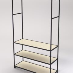 Стеллаж Стронг №172 в стиле ЛОФТ, Крем Вайс