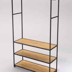 Стеллаж Стронг №172 в стиле ЛОФТ, Дуб Золотистый