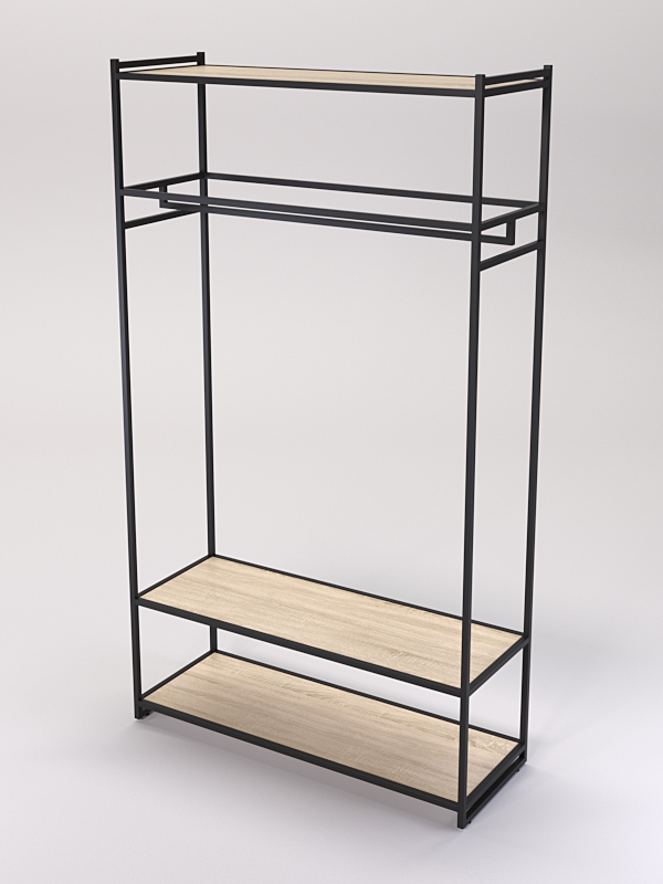 Стеллаж Стронг №176 в стиле ЛОФТ, Дуб Сонома