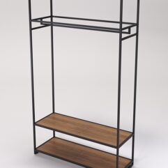 Стеллаж Стронг №176 в стиле ЛОФТ, Орех