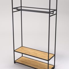 Стеллаж Стронг №176 в стиле ЛОФТ, Дуб Золотистый