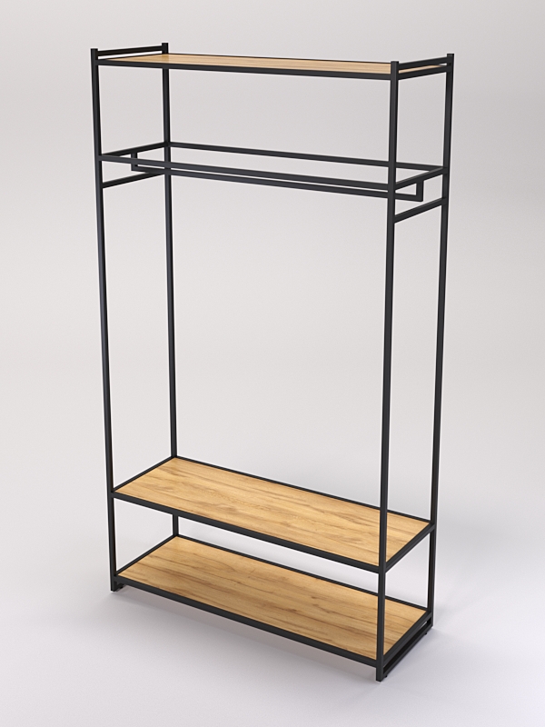 Стеллаж Стронг №176 в стиле ЛОФТ, Дуб Золотистый