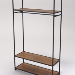 Стеллаж Стронг №178 в стиле ЛОФТ, Орех