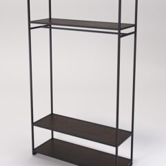 Стеллаж Стронг №178 в стиле ЛОФТ, Дуб Венге