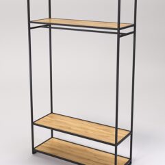 Стеллаж Стронг №178 в стиле ЛОФТ, Дуб Золотистый