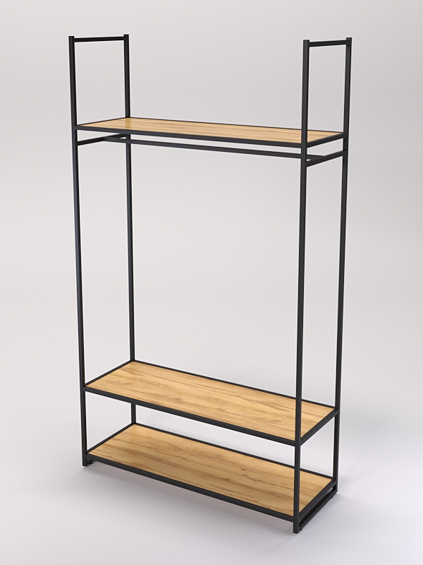 Стеллаж Стронг №178 в стиле ЛОФТ, Дуб Золотистый