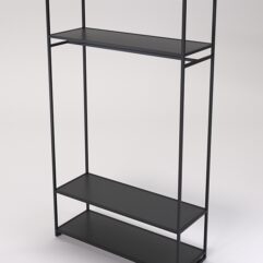 Стеллаж Стронг №180 в стиле ЛОФТ, Черный