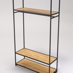 Стеллаж Стронг №180 в стиле ЛОФТ, Дуб Золотистый