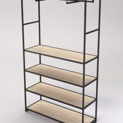 Стеллаж Стронг №182 в стиле ЛОФТ, Дуб Сонома