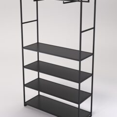 Стеллаж Стронг №182 в стиле ЛОФТ, Черный