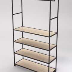 Стеллаж Стронг №184 в стиле ЛОФТ, Дуб Сонома