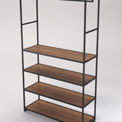 Стеллаж Стронг №184 в стиле ЛОФТ, Орех